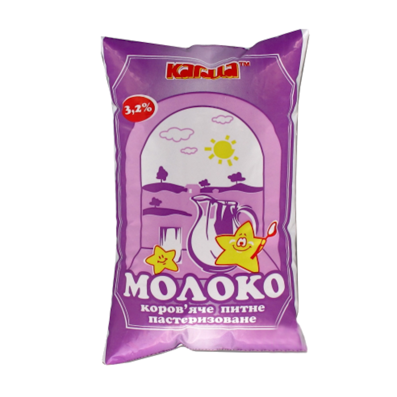 Молоко коров'яче КАГМА, пастеризоване, 3,2%, 920г